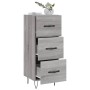 Sonoma graues Sideboard aus Holzwerkstoff, 34,5 x 34 x 90 cm von vidaXL, Sideboards - Ref: Foro24-828602, Preis: 68,51 €, Rab...