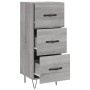 Aparador madera de ingeniería gris Sonoma 34,5x34x90 cm de vidaXL, Aparadores - Ref: Foro24-828602, Precio: 68,45 €