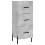 Betongraues Sperrholz-Sideboard 34,5 x 34 x 90 cm von vidaXL, Sideboards - Ref: Foro24-828616, Preis: 76,77 €, Rabatt: %