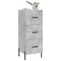 Betongraues Sperrholz-Sideboard 34,5 x 34 x 90 cm von vidaXL, Sideboards - Ref: Foro24-828616, Preis: 77,74 €, Rabatt: %