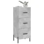 Betongraues Sperrholz-Sideboard 34,5 x 34 x 90 cm von vidaXL, Sideboards - Ref: Foro24-828616, Preis: 76,77 €, Rabatt: %