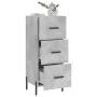 Betongraues Sperrholz-Sideboard 34,5 x 34 x 90 cm von vidaXL, Sideboards - Ref: Foro24-828616, Preis: 76,77 €, Rabatt: %