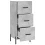 Betongraues Sperrholz-Sideboard 34,5 x 34 x 90 cm von vidaXL, Sideboards - Ref: Foro24-828616, Preis: 76,77 €, Rabatt: %