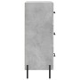 Betongraues Sperrholz-Sideboard 34,5 x 34 x 90 cm von vidaXL, Sideboards - Ref: Foro24-828616, Preis: 77,74 €, Rabatt: %
