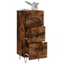 Sideboard aus geräuchertem Eichenholzwerkstoff, 34,5 x 34 x 90 cm von vidaXL, Sideboards - Ref: Foro24-828601, Preis: 66,68 €...