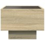 Mesita de noche con Infinity LED roble Sonoma 40x40x30 cm