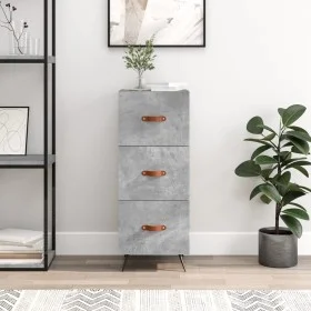 Aparador de madera contrachapada gris hormigón 34,5x34x90 cm de vidaXL, Aparadores - Ref: Foro24-828576, Precio: 67,83 €, Des...