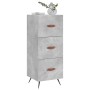Aparador de madera contrachapada gris hormigón 34,5x34x90 cm de vidaXL, Aparadores - Ref: Foro24-828576, Precio: 68,61 €
