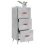 Aparador de madera contrachapada gris hormigón 34,5x34x90 cm de vidaXL, Aparadores - Ref: Foro24-828576, Precio: 68,61 €