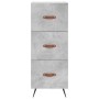 Aparador de madera contrachapada gris hormigón 34,5x34x90 cm de vidaXL, Aparadores - Ref: Foro24-828576, Precio: 68,61 €