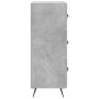 Aparador de madera contrachapada gris hormigón 34,5x34x90 cm de vidaXL, Aparadores - Ref: Foro24-828576, Precio: 68,61 €