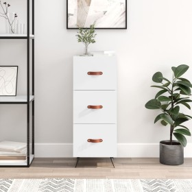 Bright white plywood sideboard 34.5x34x90 cm by vidaXL, Sideboards - Ref: Foro24-828574, Price: 75,29 €, Discount: %