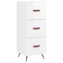 Sideboard aus glänzendem weißem Sperrholz 34,5x34x90 cm von vidaXL, Sideboards - Ref: Foro24-828574, Preis: 74,35 €, Rabatt: %