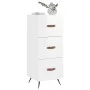 Sideboard aus glänzendem weißem Sperrholz 34,5x34x90 cm von vidaXL, Sideboards - Ref: Foro24-828574, Preis: 74,35 €, Rabatt: %
