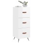 Sideboard aus glänzendem weißem Sperrholz 34,5x34x90 cm von vidaXL, Sideboards - Ref: Foro24-828574, Preis: 75,29 €, Rabatt: %