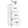 Sideboard aus glänzendem weißem Sperrholz 34,5x34x90 cm von vidaXL, Sideboards - Ref: Foro24-828574, Preis: 75,29 €, Rabatt: %