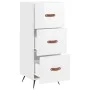 Sideboard aus glänzendem weißem Sperrholz 34,5x34x90 cm von vidaXL, Sideboards - Ref: Foro24-828574, Preis: 74,35 €, Rabatt: %