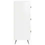 Aparador de madera contrachapada blanco brillante 34,5x34x90 cm de vidaXL, Aparadores - Ref: Foro24-828574, Precio: 74,35 €, ...