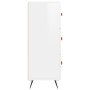 Sideboard aus glänzendem weißem Sperrholz 34,5x34x90 cm von vidaXL, Sideboards - Ref: Foro24-828574, Preis: 75,29 €, Rabatt: %