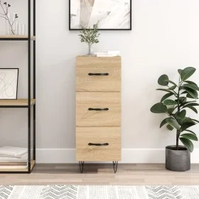 Sideboard aus Sonoma-Eichensperrholz, 34,5 x 34 x 90 cm von vidaXL, Sideboards - Ref: Foro24-828599, Preis: 67,17 €, Rabatt: %