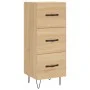 Aparador madera contrachapada color roble Sonoma 34,5x34x90 cm de vidaXL, Aparadores - Ref: Foro24-828599, Precio: 67,17 €, D...