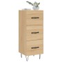 Sideboard aus Sonoma-Eichensperrholz, 34,5 x 34 x 90 cm von vidaXL, Sideboards - Ref: Foro24-828599, Preis: 67,92 €, Rabatt: %