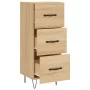 Aparador madera contrachapada color roble Sonoma 34,5x34x90 cm de vidaXL, Aparadores - Ref: Foro24-828599, Precio: 67,17 €, D...