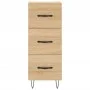 Aparador madera contrachapada color roble Sonoma 34,5x34x90 cm de vidaXL, Aparadores - Ref: Foro24-828599, Precio: 67,17 €, D...