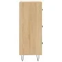 Aparador madera contrachapada color roble Sonoma 34,5x34x90 cm de vidaXL, Aparadores - Ref: Foro24-828599, Precio: 67,17 €, D...