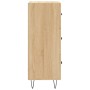 Sideboard aus Sonoma-Eichensperrholz, 34,5 x 34 x 90 cm von vidaXL, Sideboards - Ref: Foro24-828599, Preis: 67,92 €, Rabatt: %