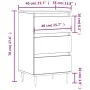 White engineered wood sideboard 40x35x70 cm by vidaXL, Sideboards - Ref: Foro24-831084, Price: 74,32 €, Discount: %