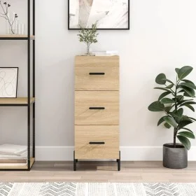 Sideboard aus Sonoma-Eichensperrholz, 34,5 x 34 x 90 cm von vidaXL, Sideboards - Ref: Foro24-828615, Preis: 79,00 €, Rabatt: %