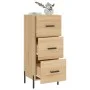 Aparador madera contrachapada color roble Sonoma 34,5x34x90 cm de vidaXL, Aparadores - Ref: Foro24-828615, Precio: 79,00 €, D...