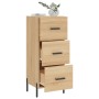 Sideboard aus Sonoma-Eichensperrholz, 34,5 x 34 x 90 cm von vidaXL, Sideboards - Ref: Foro24-828615, Preis: 79,99 €, Rabatt: %
