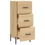 Aparador madera contrachapada color roble Sonoma 34,5x34x90 cm de vidaXL, Aparadores - Ref: Foro24-828615, Precio: 79,00 €, D...