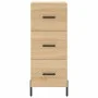 Aparador madera contrachapada color roble Sonoma 34,5x34x90 cm de vidaXL, Aparadores - Ref: Foro24-828615, Precio: 79,00 €, D...