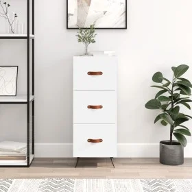 White engineered wood sideboard 34.5x34x90 cm by vidaXL, Sideboards - Ref: Foro24-828572, Price: 69,96 €, Discount: %