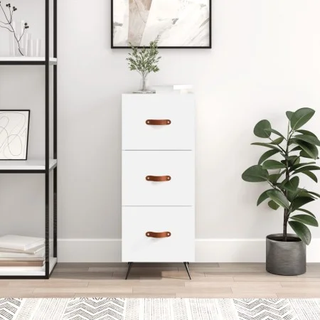 White engineered wood sideboard 34.5x34x90 cm by vidaXL, Sideboards - Ref: Foro24-828572, Price: 69,96 €, Discount: %