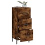 Sideboard aus geräuchertem Eichenholzwerkstoff, 34,5 x 34 x 90 cm von vidaXL, Sideboards - Ref: Foro24-828617, Preis: 77,84 €...