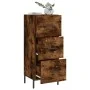 Smoked oak engineered wood sideboard 34.5x34x90 cm by vidaXL, Sideboards - Ref: Foro24-828617, Price: 76,87 €, Discount: %