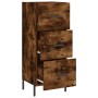 Sideboard aus geräuchertem Eichenholzwerkstoff, 34,5 x 34 x 90 cm von vidaXL, Sideboards - Ref: Foro24-828617, Preis: 77,84 €...