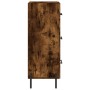 Sideboard aus geräuchertem Eichenholzwerkstoff, 34,5 x 34 x 90 cm von vidaXL, Sideboards - Ref: Foro24-828617, Preis: 77,84 €...
