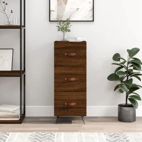 Sideboard aus eichenbraunem Holzwerkstoff, 34,5 x 34 x 90 cm von vidaXL, Sideboards - Ref: Foro24-828579, Preis: 69,85 €, Rab...