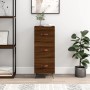 Oak brown engineered wood sideboard 34.5x34x90 cm by vidaXL, Sideboards - Ref: Foro24-828579, Price: 70,72 €, Discount: %