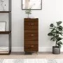 Oak brown engineered wood sideboard 34.5x34x90 cm by vidaXL, Sideboards - Ref: Foro24-828579, Price: 69,85 €, Discount: %