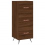 Oak brown engineered wood sideboard 34.5x34x90 cm by vidaXL, Sideboards - Ref: Foro24-828579, Price: 70,72 €, Discount: %