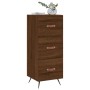 Oak brown engineered wood sideboard 34.5x34x90 cm by vidaXL, Sideboards - Ref: Foro24-828579, Price: 70,72 €, Discount: %