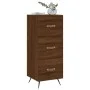 Oak brown engineered wood sideboard 34.5x34x90 cm by vidaXL, Sideboards - Ref: Foro24-828579, Price: 69,85 €, Discount: %