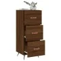 Oak brown engineered wood sideboard 34.5x34x90 cm by vidaXL, Sideboards - Ref: Foro24-828579, Price: 69,85 €, Discount: %