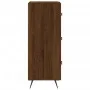 Oak brown engineered wood sideboard 34.5x34x90 cm by vidaXL, Sideboards - Ref: Foro24-828579, Price: 69,85 €, Discount: %